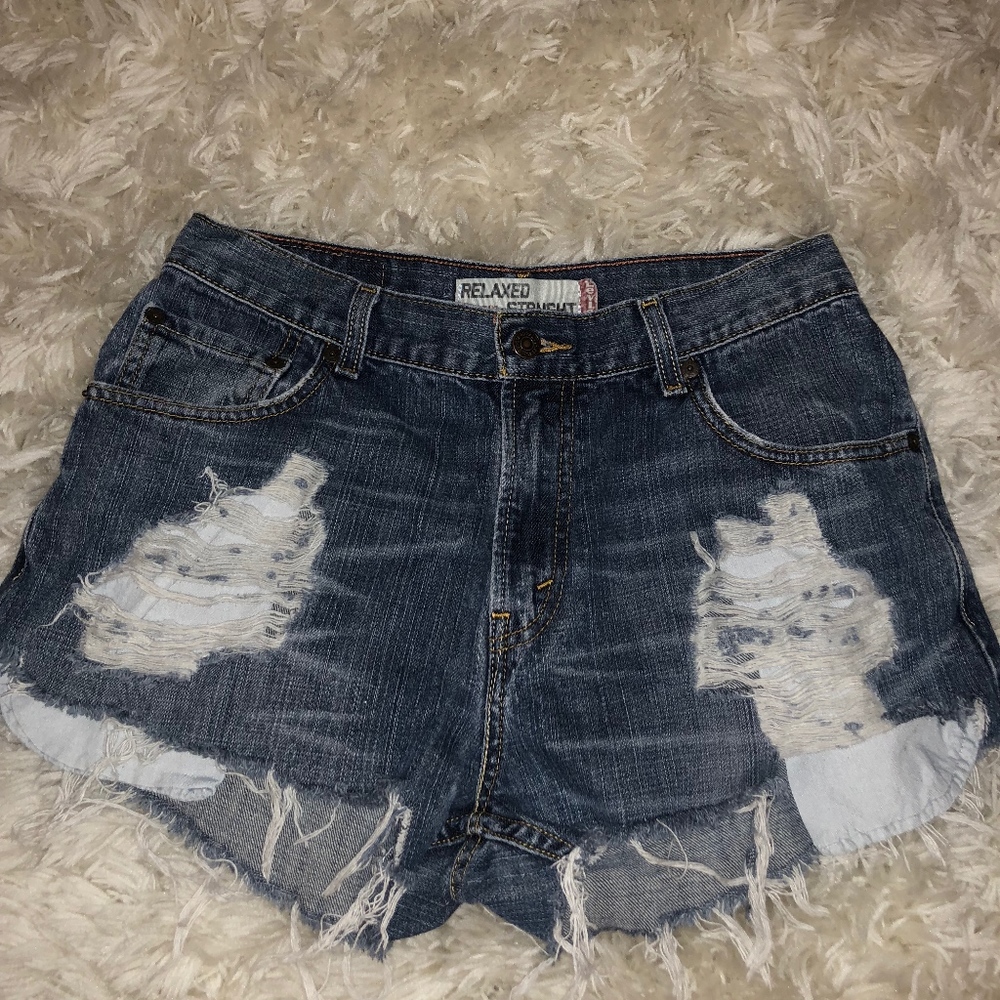 Levi's High Waisted Denim Shorts